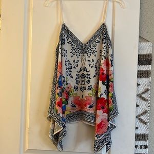 Printed flowy top